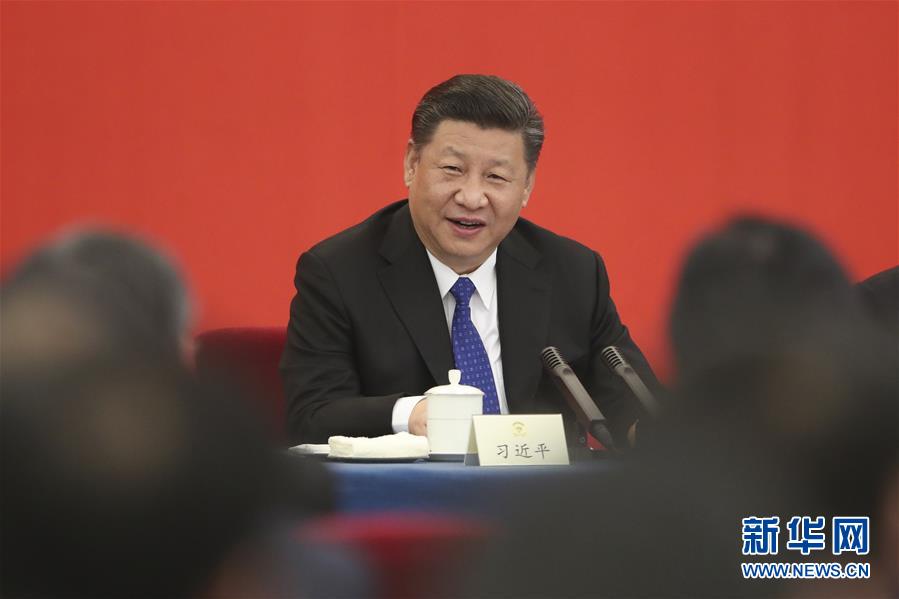 (两会)(2)习近平看望参加政协会议的民盟致公党无党派人士侨联界委员