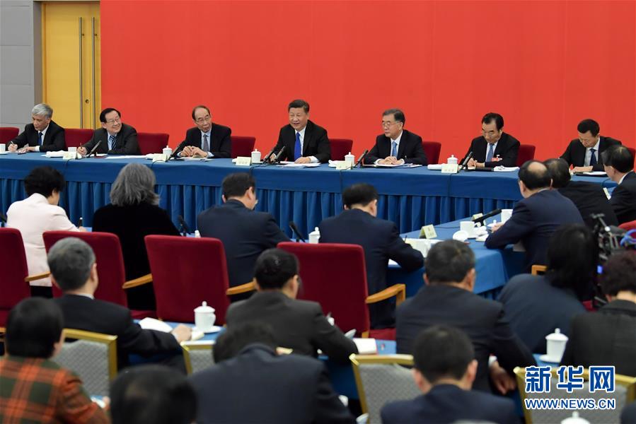 (两会)(3)习近平看望参加政协会议的民盟致公党无党派人士侨联界委员